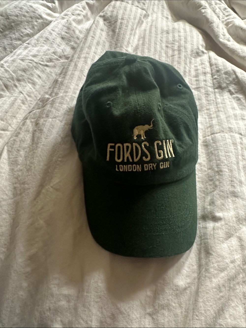 Ford's Gin Embroidered Dark Green Baseball Cap